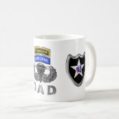 2. Infanterieabteilung Ranger Im Flugzeug Vater Kaffeetasse (VorderseiteRechts)