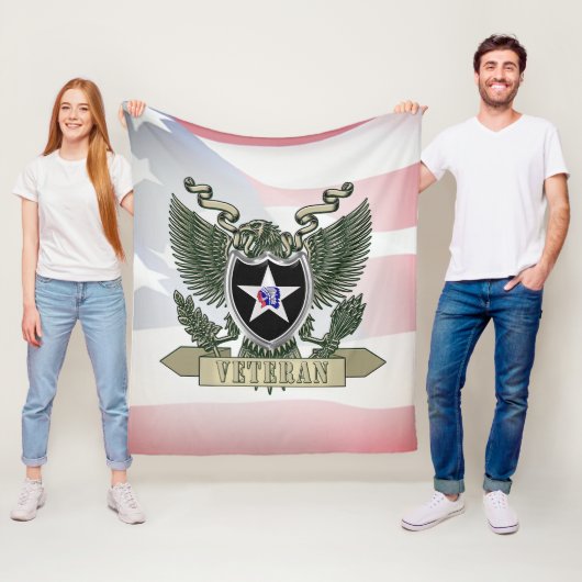 2. Infanterieabteilung Veteran Fleecedecke (Beispiel)