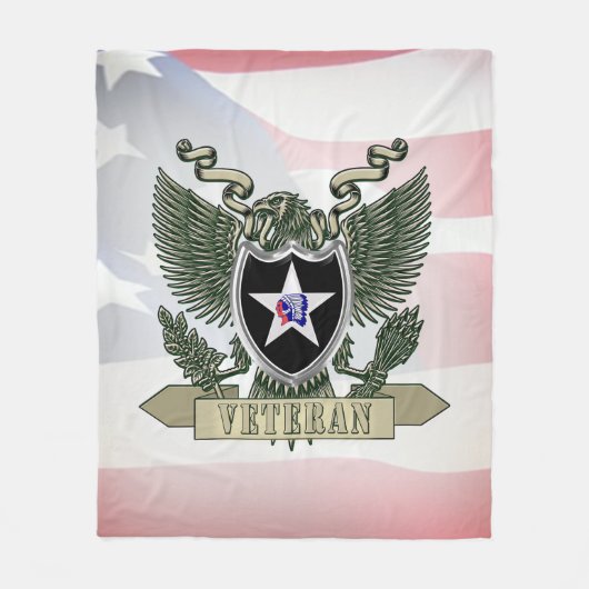 2. Infanterieabteilung Veteran Fleecedecke (Vorderseite)