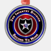 2. Infanterieabteilung Weihnachten halten Ornament Aus Metall (Vorne)