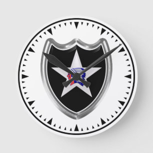 2. Infanteriedivision Andenken Runde Wanduhr