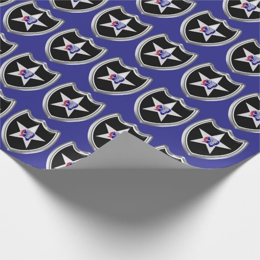 2. Infanteriedivision - Gerahmter Patch Geschenkpapier (Ecke)