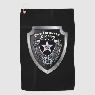 2. Infanteriedivision Indianhead Division Golfhandtuch