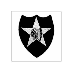 2. Infanteriedivision Indianhead Gummistempel