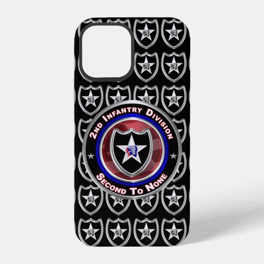 2. Infanteriedivision „Second To None“ iPhone Hülle (Rückseite)