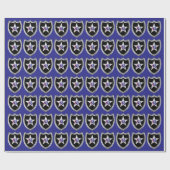 2. Infanteriedivision Silber gerahmter Patch Geschenkpapier (Flach)