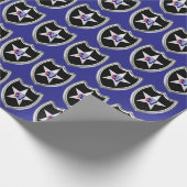 2. Infanteriedivision Silber gerahmter Patch Geschenkpapier (Ecke)