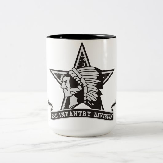 2. Infanteriedivision Zweifarbige Tasse (Mittel)