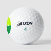 2-Initialen Vertikales Monogramm Modernes, 2-Tönig Golfball (Logo)