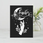 2- Inspirationslehrer-Hemd, Minimalistisch Teacher Dankeskarte (Stehend Vorderseite)