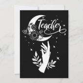 2- Inspirationslehrer-Hemd, Minimalistisch Teacher Einladung (Vorderseite)