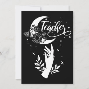 2- Inspirationslehrer-Hemd, Minimalistisch Teacher Einladung