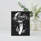 2- Inspirationslehrer-Hemd, Minimalistisch Teacher Postkarte (Stehend Vorderseite)