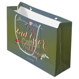 2. Jahr Baumwolle Hochzeit Jahrestag großes Gesche Große Geschenktüte