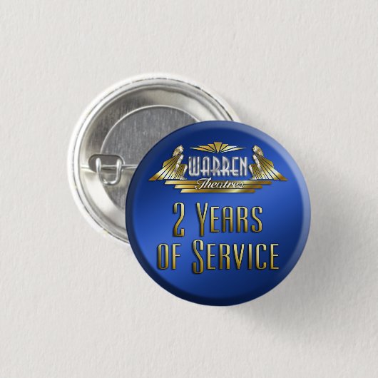 2 Jahr-Button Button (Vorne & Hinten)