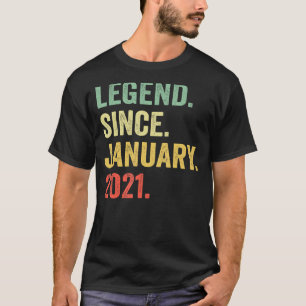 2 Jahre alt 2. Geburtstag Junge Legende seit Janua T-Shirt