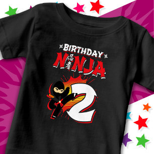 2 Jahre alt Comic Book Style Ninja 2. Geburtstag Baby T-shirt