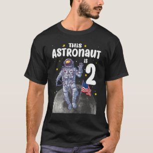 2 Jahre alt Dieser Astronaut ist der zweite Geburt T-Shirt