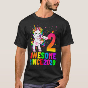 2 Jahre alt Geburtstag Einhorn am 2. Geburtstag T-Shirt