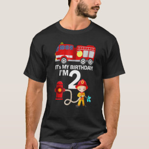 2 Jahre alt ist mein 2. Geburtstag, Junge Feuerweh T-Shirt