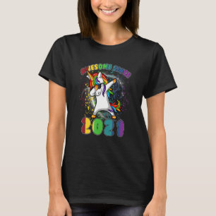 2 Jahre Alte Geschenke Girls Teens Dabbing Einhorn T-Shirt
