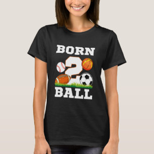 2 Jahre alte Kinder, geboren am 2. Ball, Geburtsta T-Shirt