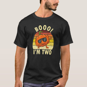 2 Jahre alter Junge Dabbing Pumpkin 2. Geburtstag  T-Shirt