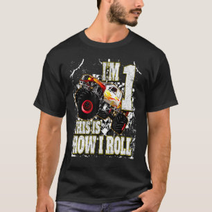 2 Jahre alter Monster Truck Geburtstag T-Shirt