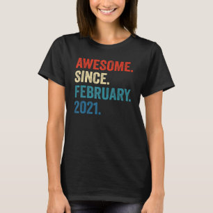 2 Jahre altes Geschenk Phantastisch seit Februar 2 T-Shirt