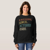 2 Jahre altes Wetter Phantastisch seit Oktober 202 Sweatshirt (Vorne ganz)
