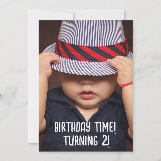 2 JAHRE FOTO PARTY EINLADUNGEN (Vorderseite)