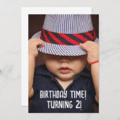 2 JAHRE FOTO PARTY EINLADUNGEN (Vorne/Hinten)