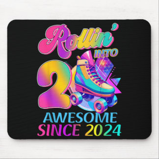 2 Jahre großartig seit 2024 Hockey-Themen-Geburtst Mousepad