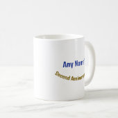2 Jahre INDIVIDUELLE NAME OM Jubiläumsfeier Kaffeetasse (VorderseiteRechts)