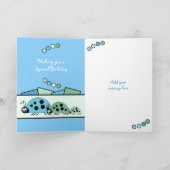 2 Jahre Jeglicher alter Ladvögel blau grün Karte (Innenseite)