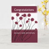 2 Jahre Jubiläum 12 Stufen Erholung Flow Karte (Gelbe Blume)