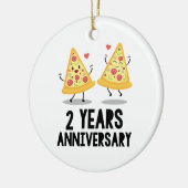 2 Jahre Keramik Ornament (Links)