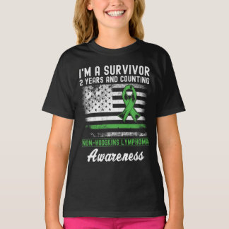 2 Jahre Krebs freie Non-Hodgkins Lymphoma Survivor T-Shirt
