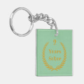 2 Jahre nüchterner Schlüsselanhänger für die Erhol (Vorderseite links)