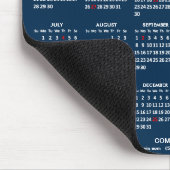 2-Jahres-Kalender 2024 - 2025 Modernes Blue Busine Mousepad (Ecke)