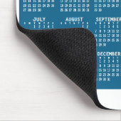 2-Jahres-Kalender - Jahresansicht blau grün Mousepad (Ecke)