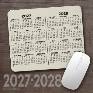 2-Jahres-Kalender - Jahresansicht Mousepad