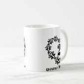 2. Jahrestag 2 Jahre zusammen Kaffeetasse (VorderseiteRechts)