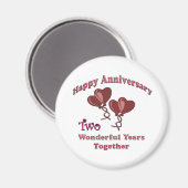 2. Jahrestag Magnet (Vorderseite/Rückseite)