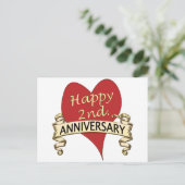 2. Jahrestag Postkarte (Stehend Vorderseite)