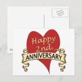 2. Jahrestag Postkarte (Vorne/Hinten)