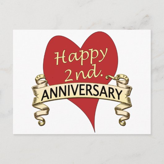 2. Jahrestag Postkarte (Vorderseite)