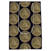 2-jährige OM-Jahrtausend-Münze Mittlere Geschenktüte (Rückseite)