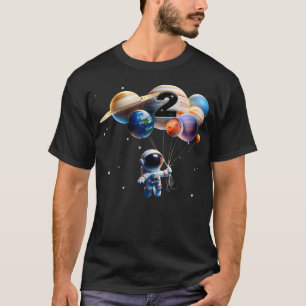 2-jähriger Geburtstagsjunge Astronaut Planet 2. Zw T-Shirt