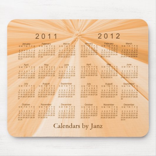 2-jähriger Kalender 2011-2012 Mousepad (Vorne)